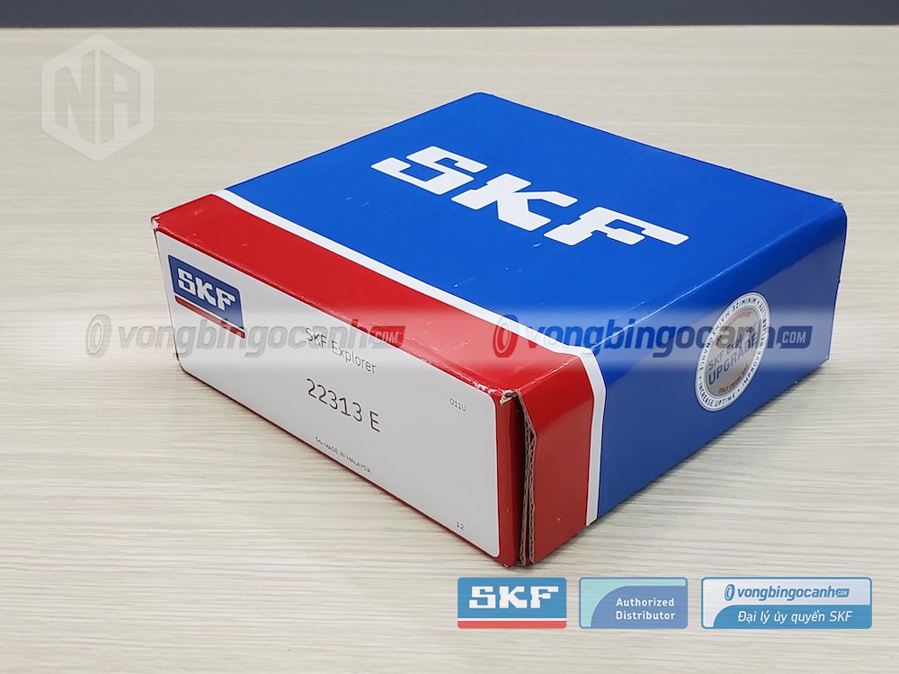 Vòng bi SKF 22313 E chính hãng, phân phối bởi Vòng bi Ngọc Anh - Đại lý uỷ quyền SKF.