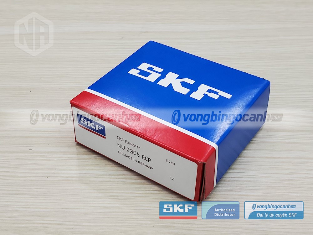 Vòng bi SKF NU 2305 ECP chính hãng, phân phối bởi Vòng bi Ngọc Anh - Đại lý uỷ quyền SKF.