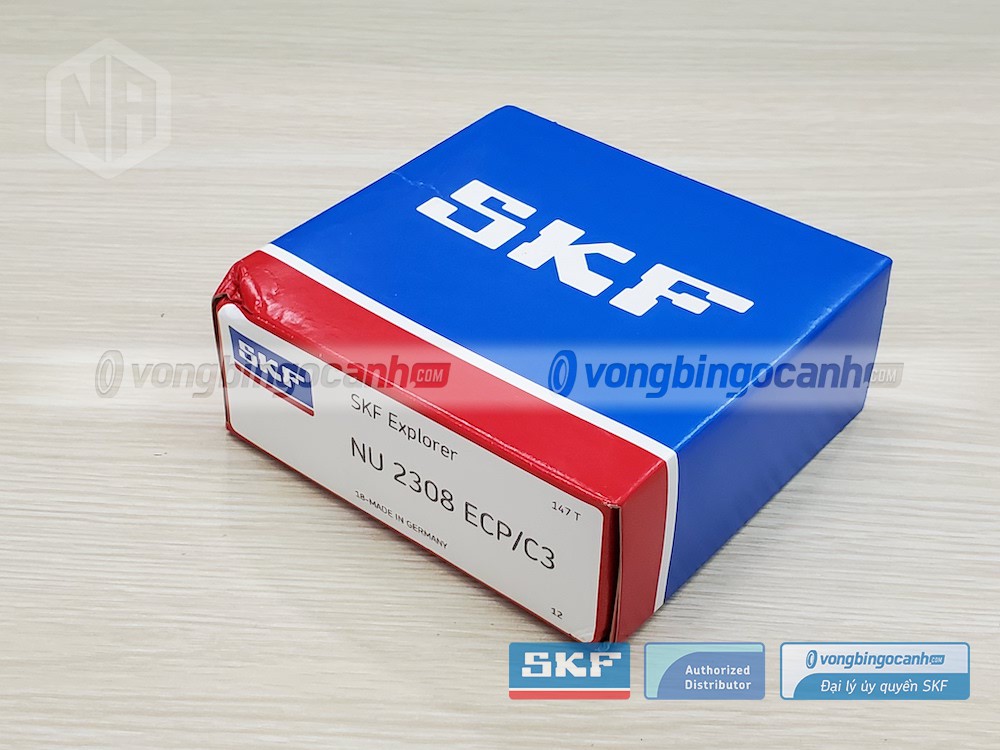 Vòng bi SKF NU 2308 ECP/C3 chính hãng, phân phối bởi Vòng bi Ngọc Anh - Đại lý uỷ quyền SKF.