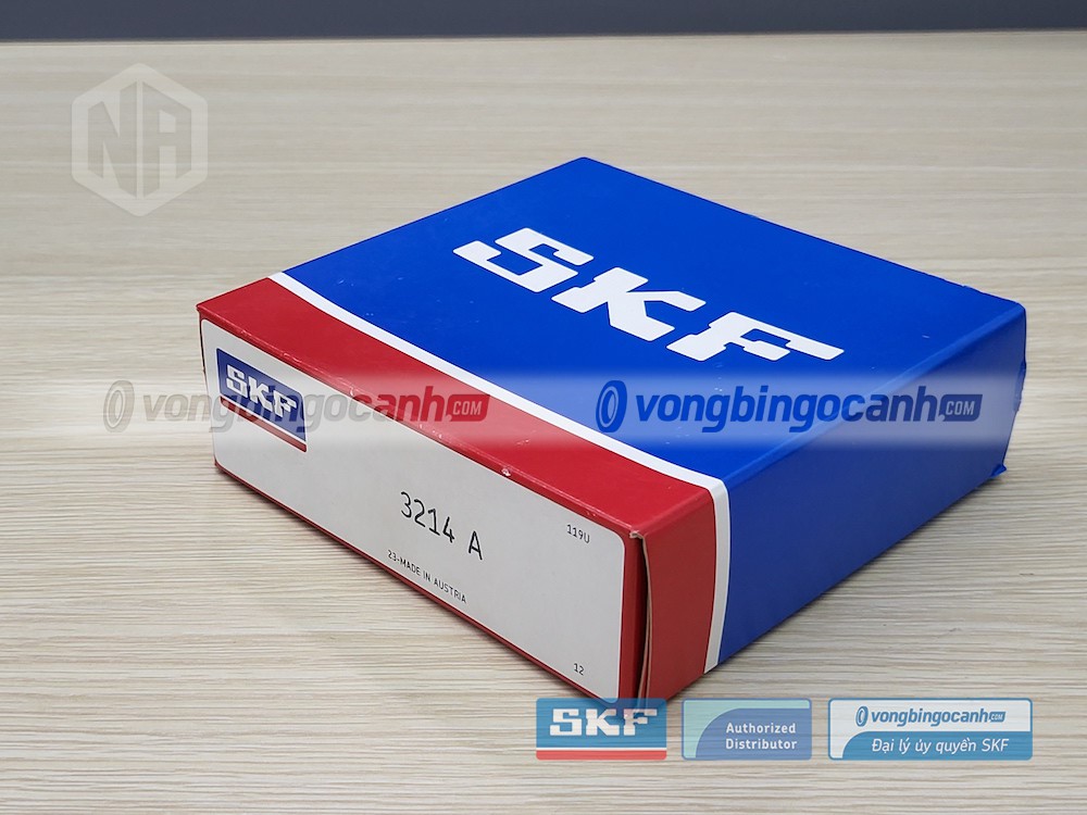 Vòng bi SKF 3214 A chính hãng, phân phối bởi Vòng bi Ngọc Anh - Đại lý uỷ quyền SKF.