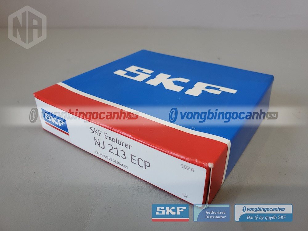 Vòng bi SKF NJ 213 ECP chính hãng, phân phối bởi Vòng bi Ngọc Anh - Đại lý uỷ quyền SKF.
