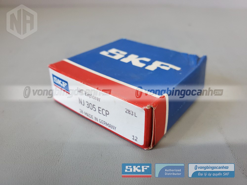 Vòng bi SKF NJ 305 ECP chính hãng, phân phối bởi Vòng bi Ngọc Anh - Đại lý uỷ quyền SKF.