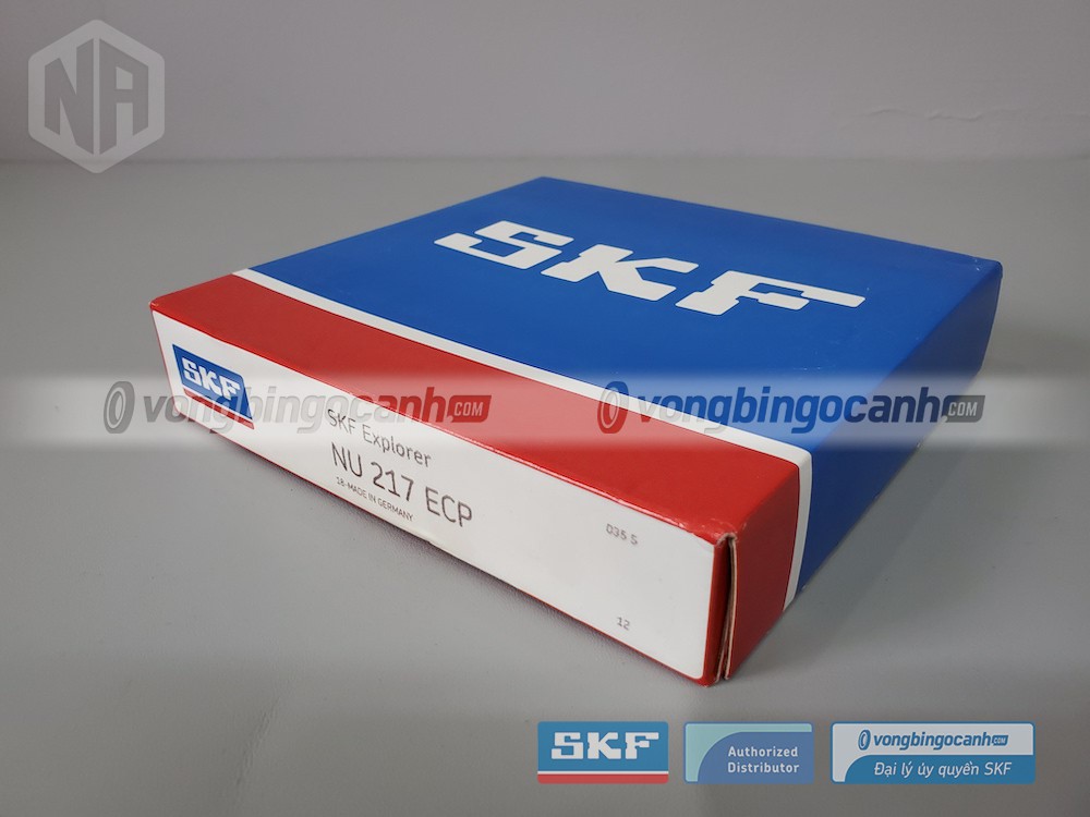 Vòng bi SKF NU 217 ECP chính hãng, phân phối bởi Vòng bi Ngọc Anh - Đại lý uỷ quyền SKF.