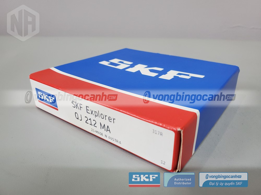 Vòng bi SKF QJ 212 MA chính hãng, phân phối bởi Vòng bi Ngọc Anh - Đại lý uỷ quyền SKF.
