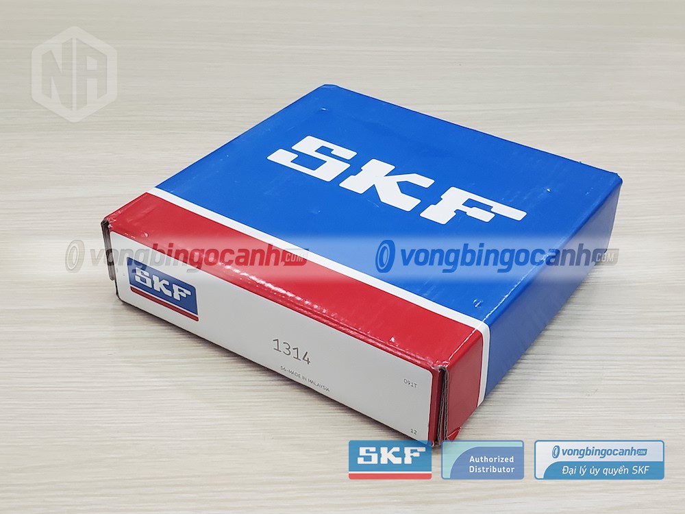 Vòng bi SKF 1314 chính hãng, phân phối bởi Vòng bi Ngọc Anh - Đại lý uỷ quyền SKF.