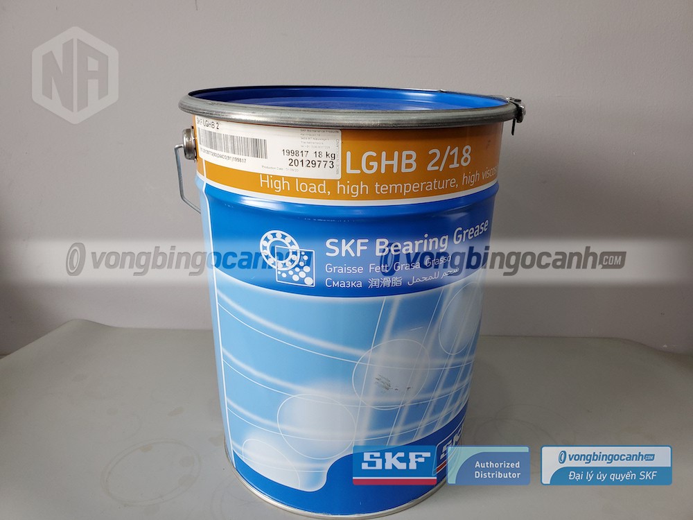 Mỡ SKF LGHB 2/18 được đóng hộp theo trọng lượng 18kg