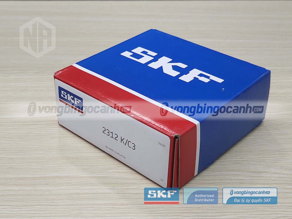 Vòng bi SKF 2312 K/C3 chính hãng, phân phối bởi Vòng bi Ngọc Anh - Đại lý uỷ quyền SKF.