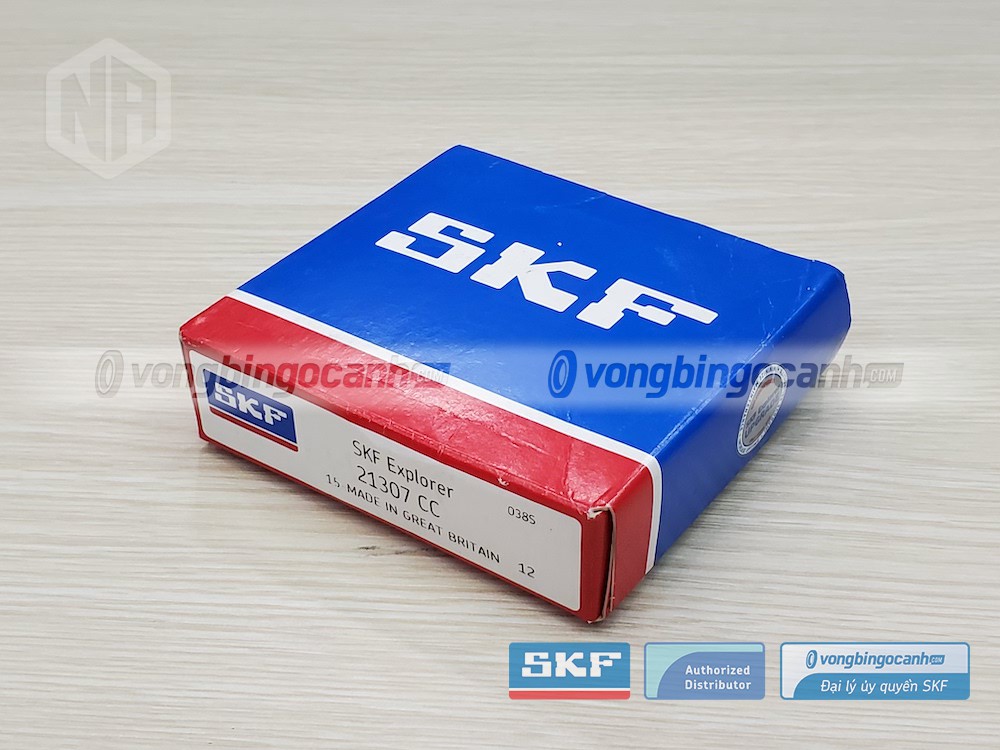 Vòng bi SKF 21307 CC chính hãng, phân phối bởi Vòng bi Ngọc Anh - Đại lý uỷ quyền SKF.