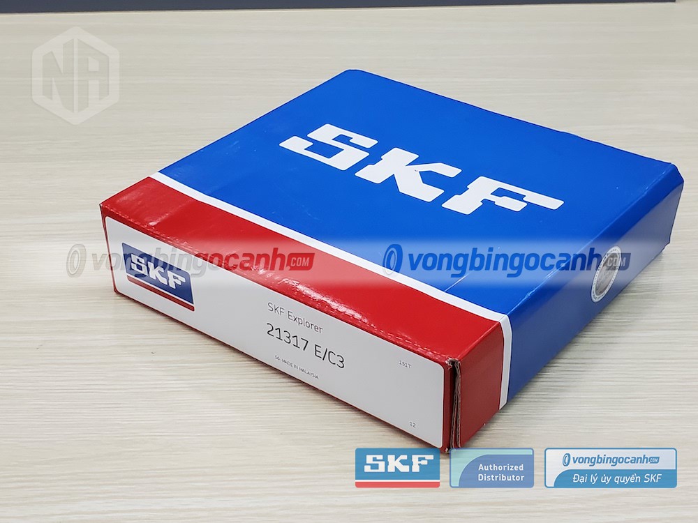Vòng bi SKF 21317 E/C3 chính hãng, phân phối bởi Vòng bi Ngọc Anh - Đại lý uỷ quyền SKF.