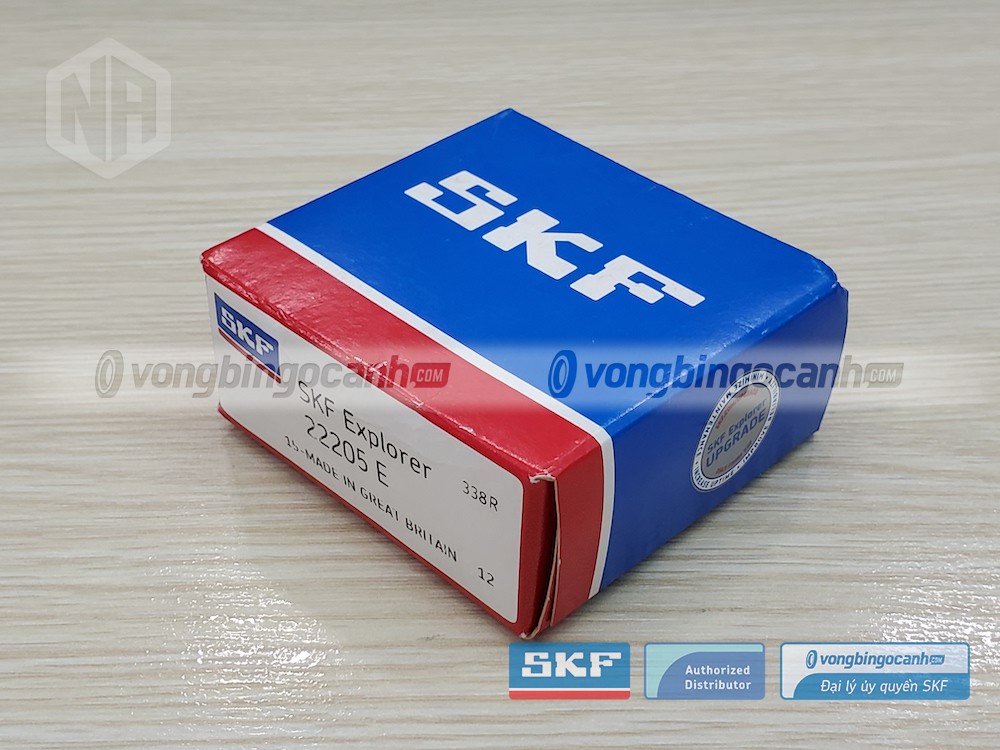 Vòng bi SKF 22205 E chính hãng, phân phối bởi Vòng bi Ngọc Anh - Đại lý uỷ quyền SKF.