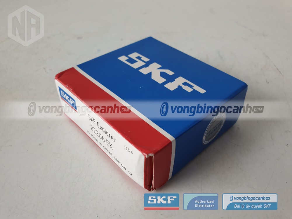 Vòng bi SKF 22206 EK chính hãng, phân phối bởi Vòng bi Ngọc Anh - Đại lý uỷ quyền SKF.