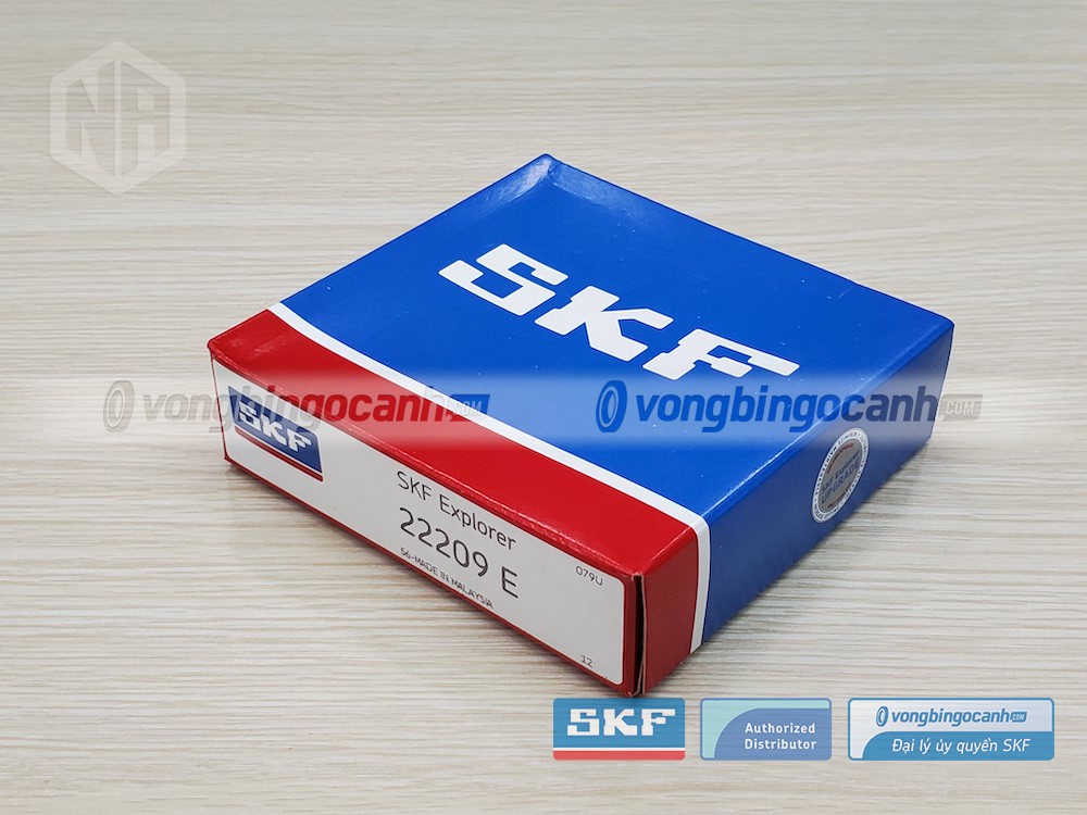 Vòng bi SKF 22209 E chính hãng, phân phối bởi Vòng bi Ngọc Anh - Đại lý uỷ quyền SKF.