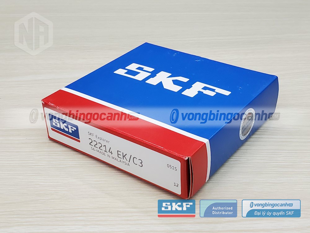Vòng bi SKF 22214 EK/C3 chính hãng, phân phối bởi Vòng bi Ngọc Anh - Đại lý uỷ quyền SKF.