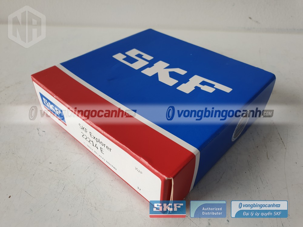 Vòng bi SKF 22214 E chính hãng, phân phối bởi Vòng bi Ngọc Anh - Đại lý uỷ quyền SKF.
