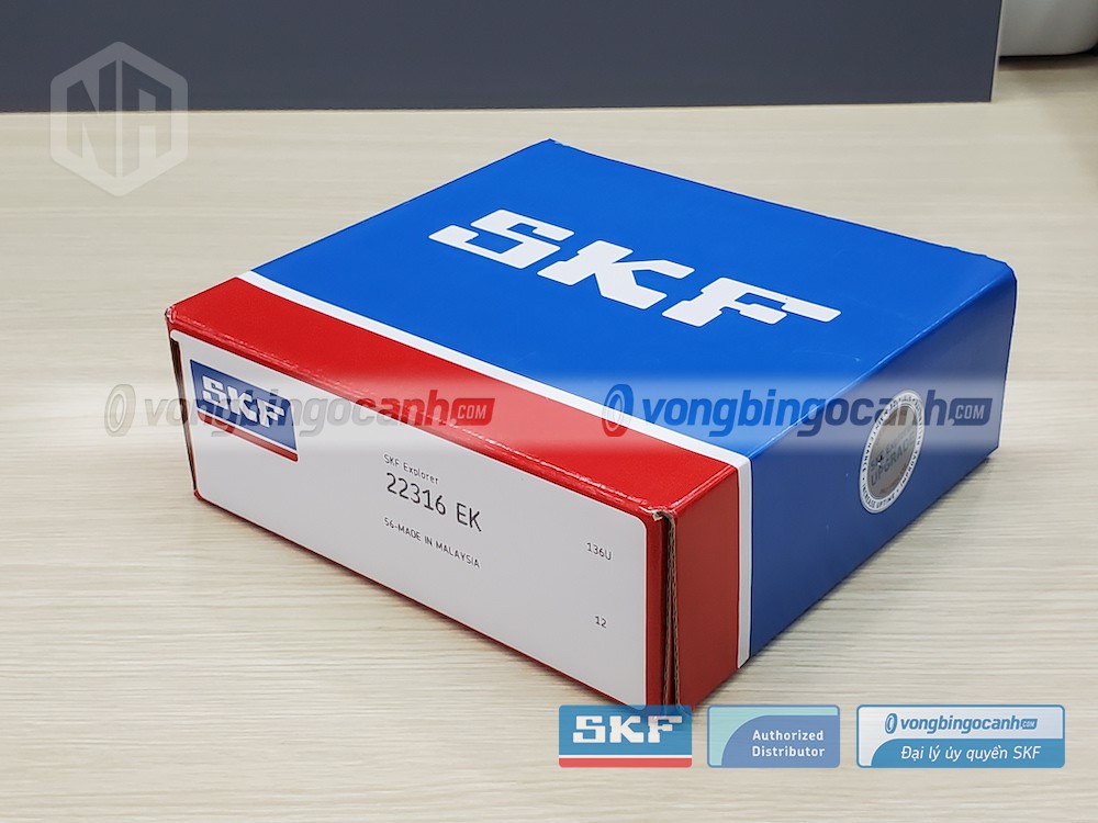 Vòng bi SKF 22316 EK chính hãng, phân phối bởi Vòng bi Ngọc Anh - Đại lý uỷ quyền SKF.