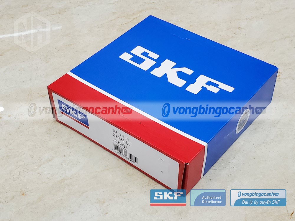Vòng bi SKF 23026 CC/C3W33 chính hãng, phân phối bởi Vòng bi Ngọc Anh - Đại lý uỷ quyền SKF.