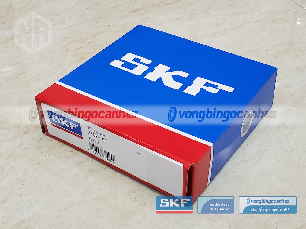 Vòng bi SKF 23026 CC/W33 chính hãng, phân phối bởi Vòng bi Ngọc Anh - Đại lý uỷ quyền SKF.