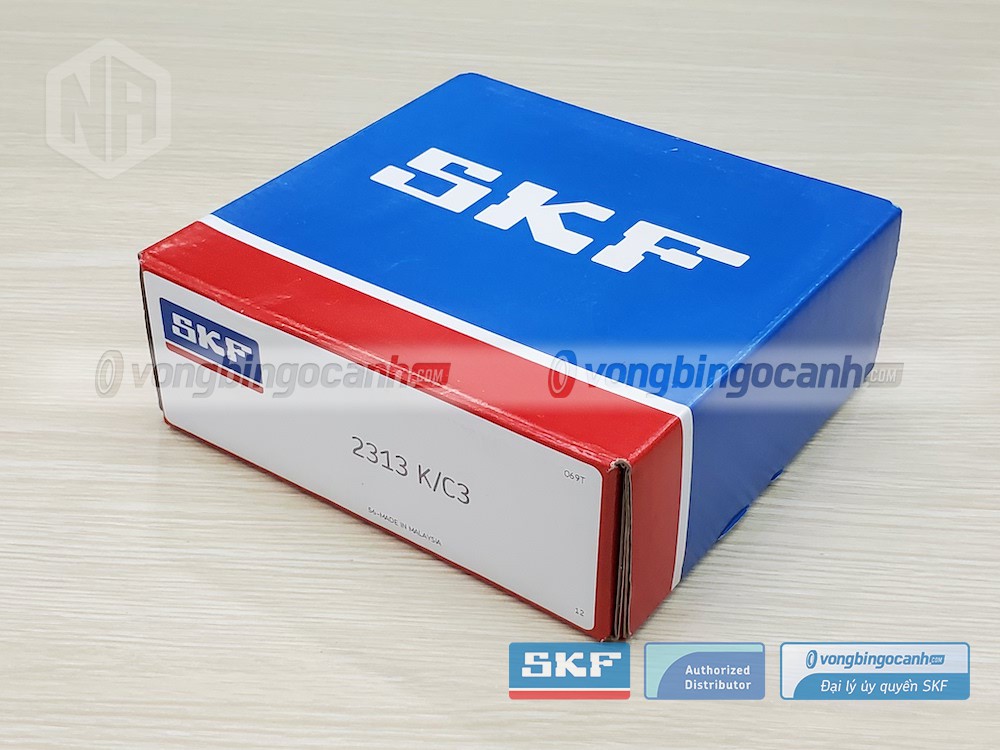 Vòng bi SKF 2313 K/C3 chính hãng, phân phối bởi Vòng bi Ngọc Anh - Đại lý uỷ quyền SKF.