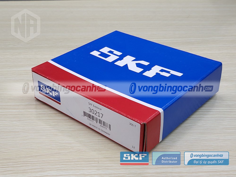 Vòng bi SKF 30217 chính hãng, phân phối bởi Vòng bi Ngọc Anh - Đại lý uỷ quyền SKF.