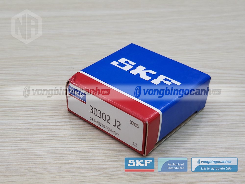 Vòng bi SKF 30302 J2 chính hãng, phân phối bởi Vòng bi Ngọc Anh - Đại lý uỷ quyền SKF.