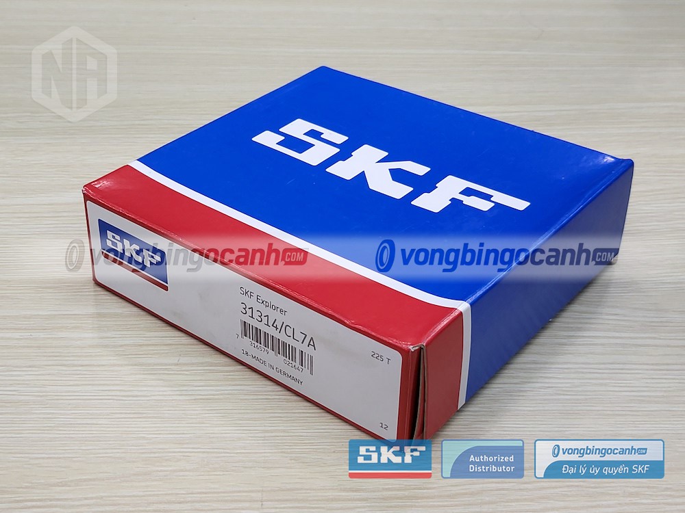 Vòng bi SKF 31314/CL7A chính hãng, phân phối bởi Vòng bi Ngọc Anh - Đại lý uỷ quyền SKF.