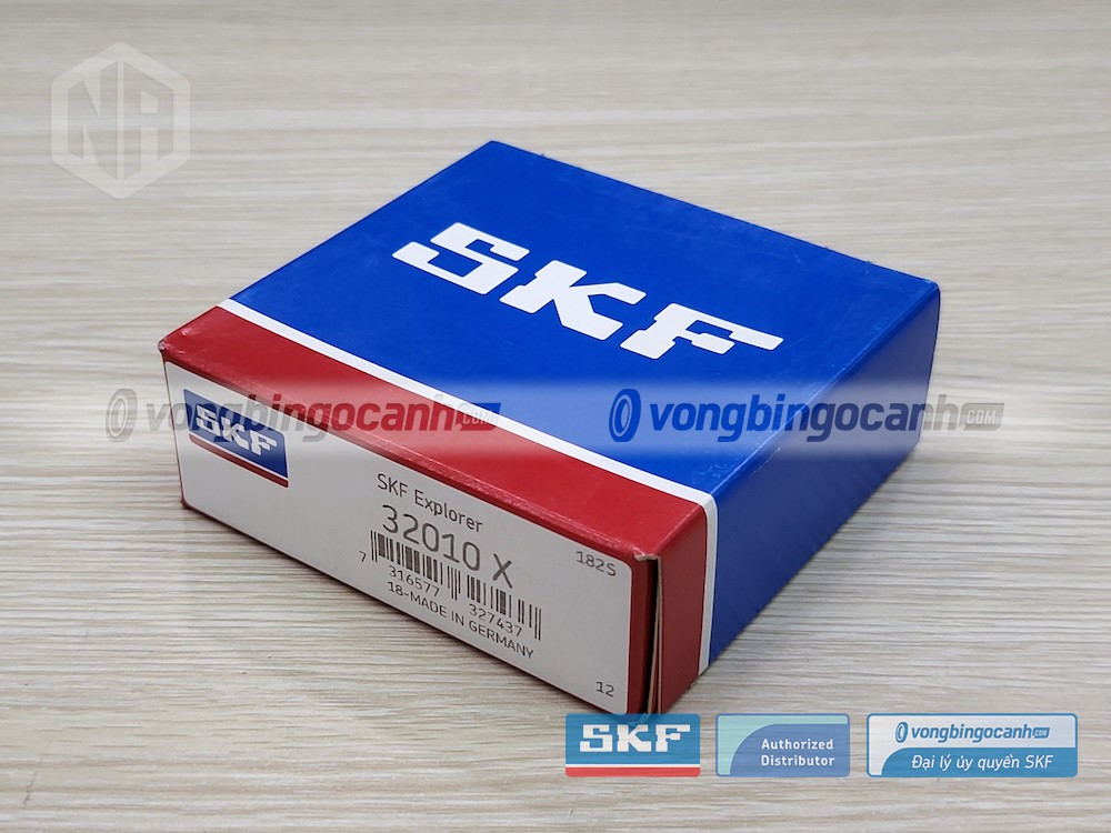 Vòng bi SKF 32010 chính hãng, phân phối bởi Vòng bi Ngọc Anh - Đại lý uỷ quyền SKF.