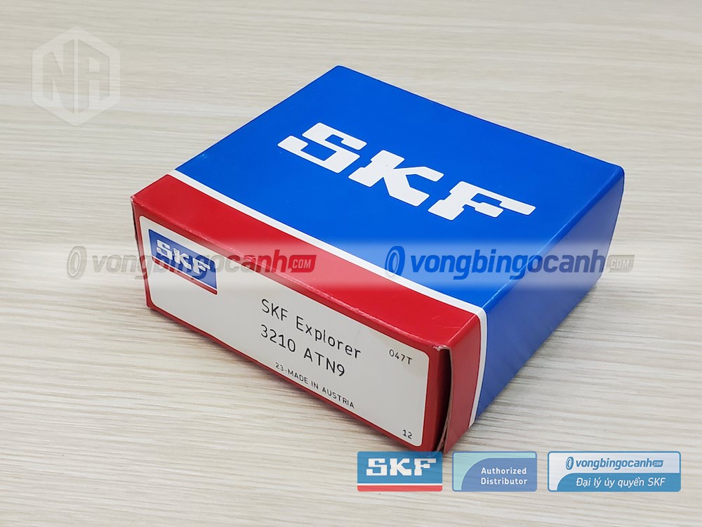 Vòng bi SKF 3210 ATN9 chính hãng, phân phối bởi Vòng bi Ngọc Anh - Đại lý uỷ quyền SKF.