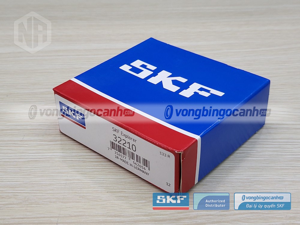 Vòng bi SKF 32210 chính hãng, phân phối bởi Vòng bi Ngọc Anh - Đại lý uỷ quyền SKF.