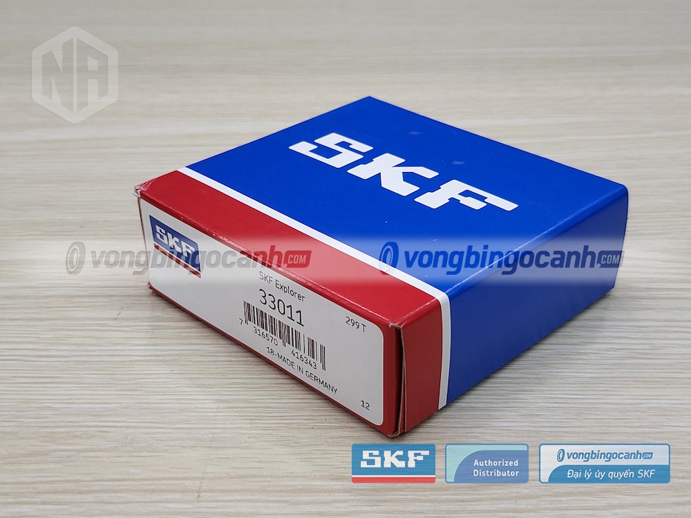 Vòng bi SKF 33011 chính hãng, phân phối bởi Vòng bi Ngọc Anh - Đại lý uỷ quyền SKF.