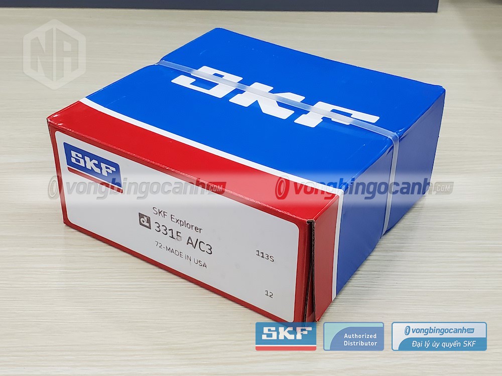 Vòng bi SKF Vòng bi 3315 A/C3 chính hãng, phân phối bởi Vòng bi Ngọc Anh - Đại lý uỷ quyền SKF.