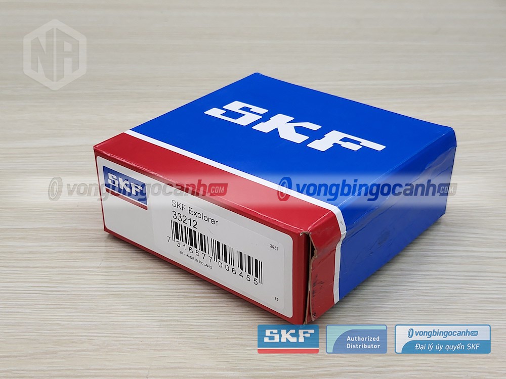 Vòng bi SKF 33212 chính hãng, phân phối bởi Vòng bi Ngọc Anh - Đại lý uỷ quyền SKF.