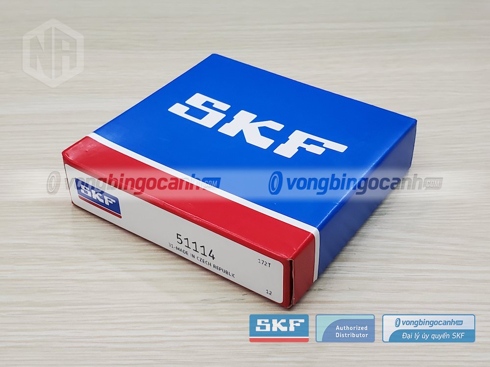 Vòng bi SKF 51114 chính hãng, phân phối bởi Vòng bi Ngọc Anh - Đại lý uỷ quyền SKF.