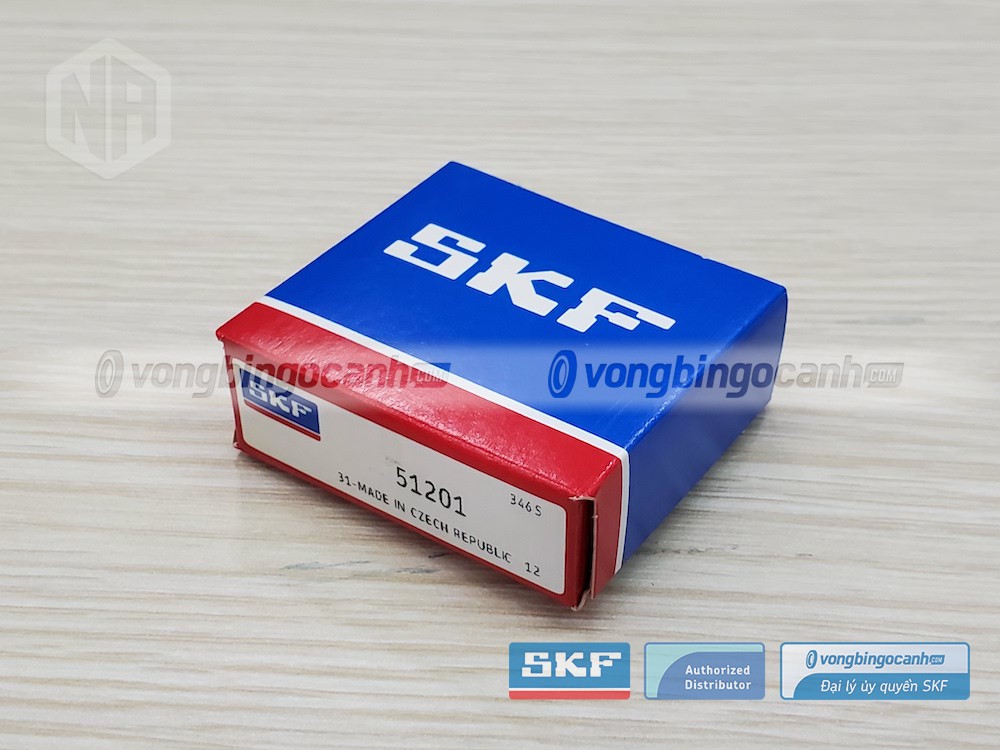 Vòng bi SKF 51201 chính hãng, phân phối bởi Vòng bi Ngọc Anh - Đại lý uỷ quyền SKF.