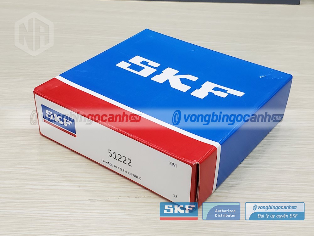 Vòng bi SKF 51222 chính hãng, phân phối bởi Vòng bi Ngọc Anh - Đại lý uỷ quyền SKF.