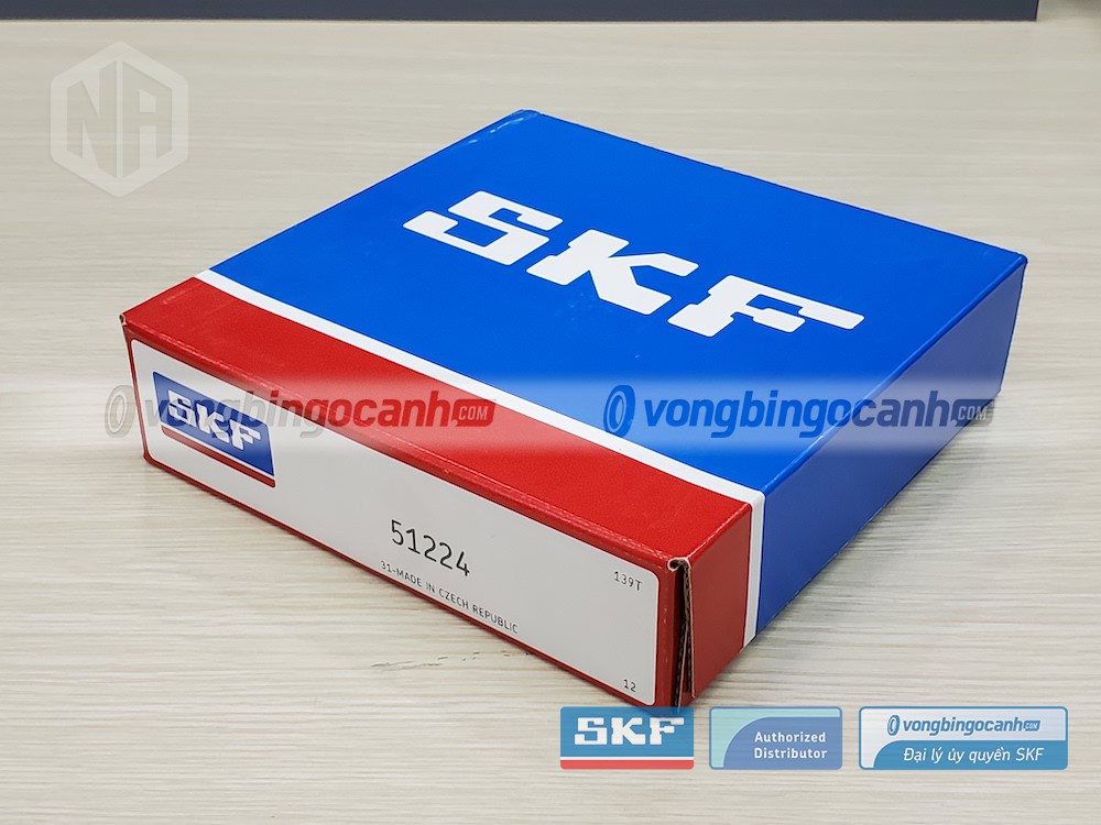 Vòng bi SKF 51224 chính hãng, phân phối bởi Vòng bi Ngọc Anh - Đại lý uỷ quyền SKF.