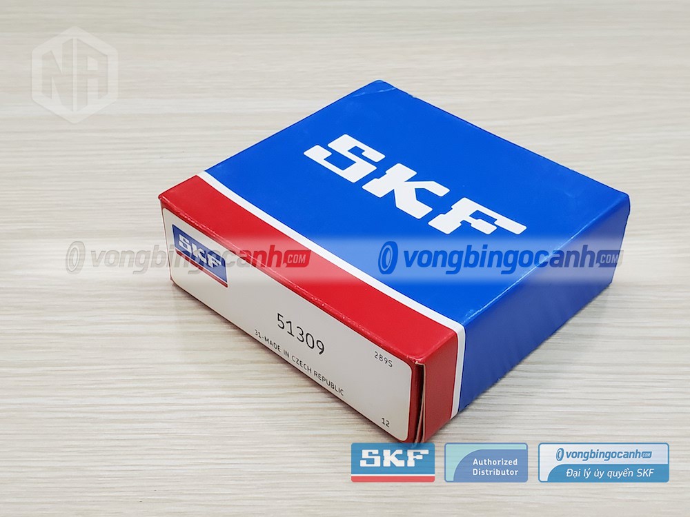 Vòng bi SKF 51309 chính hãng, phân phối bởi Vòng bi Ngọc Anh - Đại lý uỷ quyền SKF.
