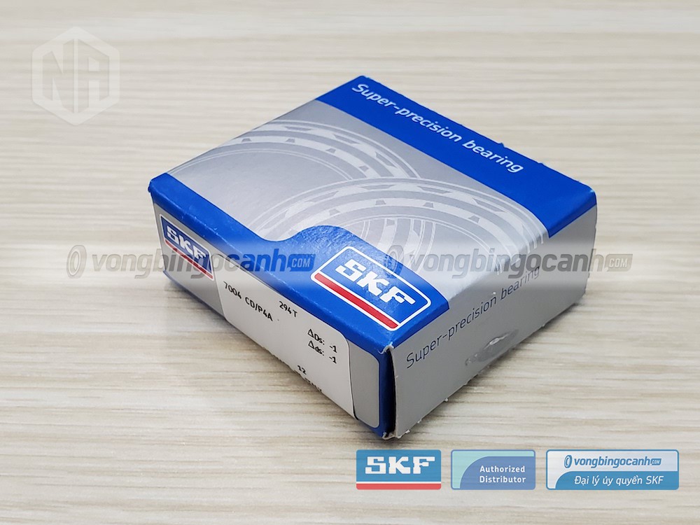 Vòng bi SKF 7004 CD/P4A chính hãng, phân phối bởi Vòng bi Ngọc Anh - Đại lý uỷ quyền SKF.