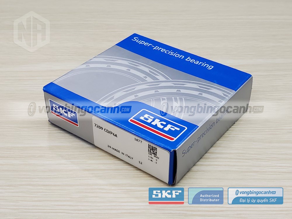 Vòng bi SKF 7209 CD/P4A chính hãng, phân phối bởi Vòng bi Ngọc Anh - Đại lý uỷ quyền SKF.