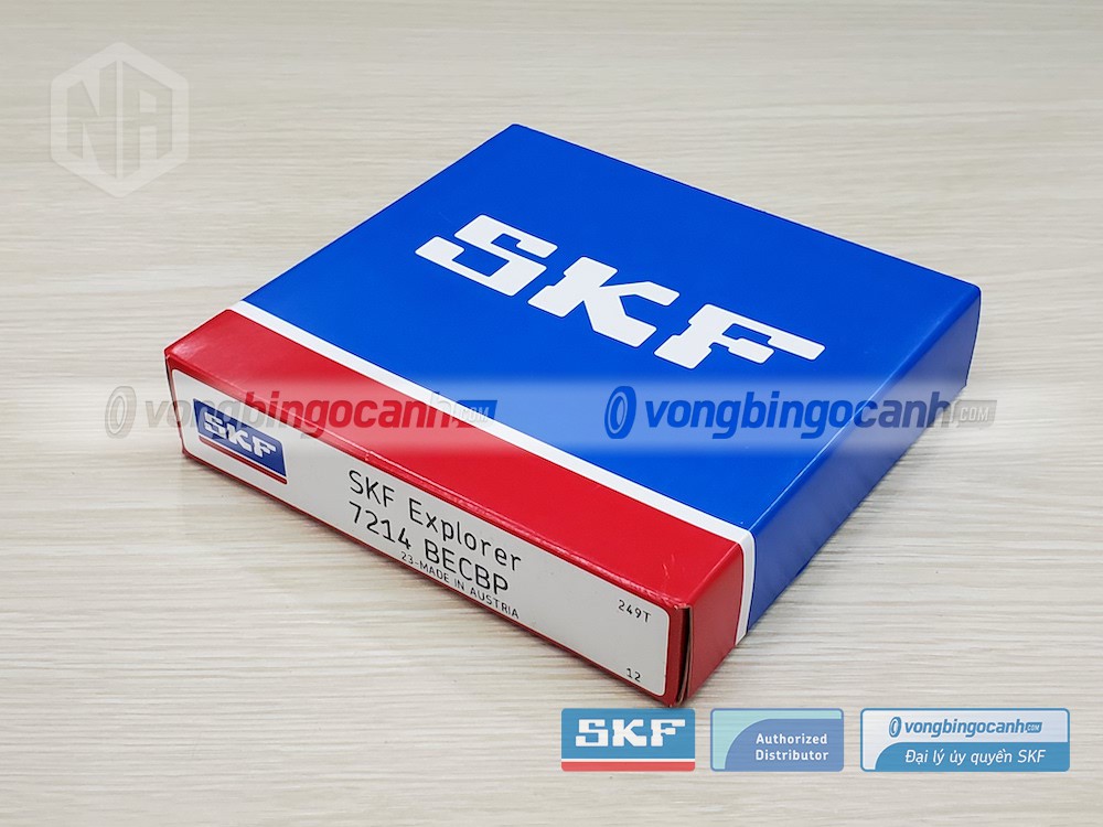 Vòng bi SKF 7214 chính hãng, phân phối bởi Vòng bi Ngọc Anh - Đại lý uỷ quyền SKF.