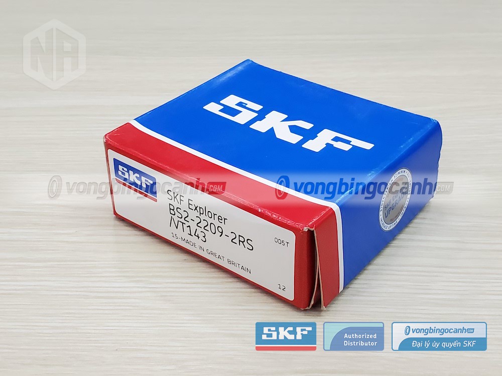 Vòng bi SKF BS2-2209-2RS/VT143 chính hãng, phân phối bởi Vòng bi Ngọc Anh - Đại lý uỷ quyền SKF. 