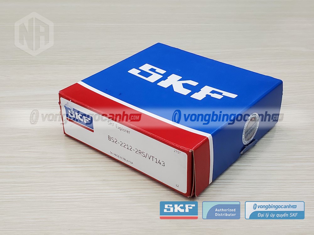 Vòng bi SKF BS2-2212-2RS/VT143 chính hãng, phân phối bởi Vòng bi Ngọc Anh - Đại lý uỷ quyền SKF. 
