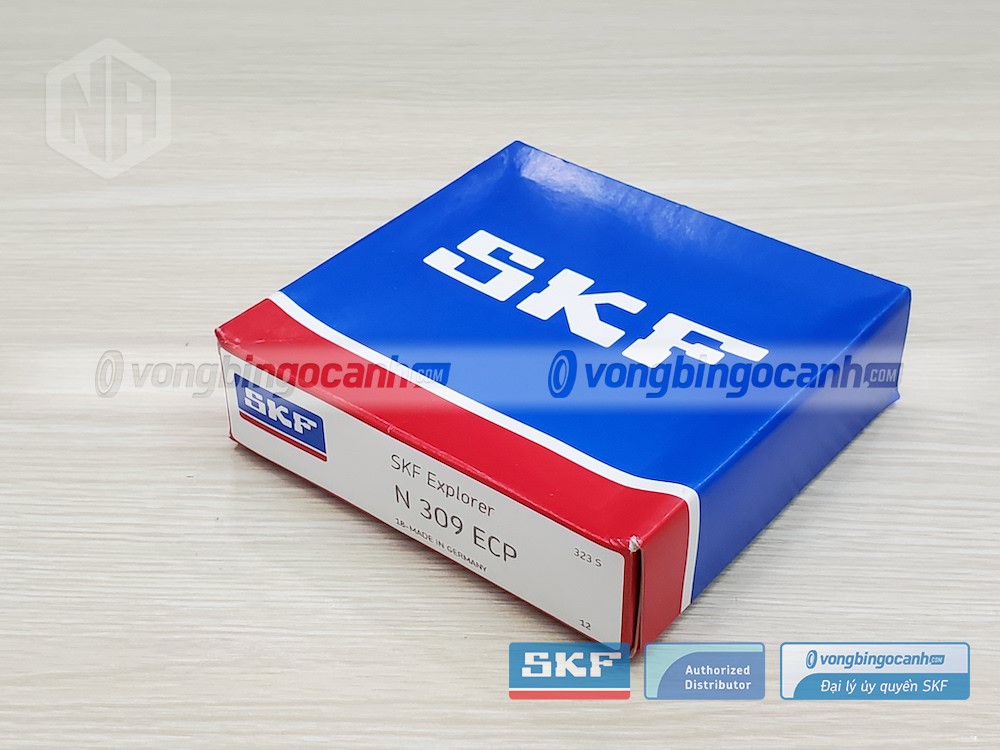 Vòng bi SKF N 309 ECP chính hãng, phân phối bởi Vòng bi Ngọc Anh - Đại lý uỷ quyền SKF.