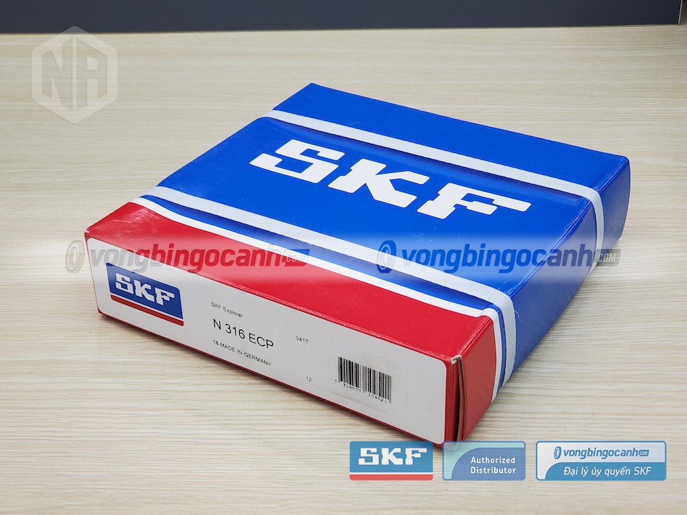 Vòng bi SKF N 316 ECP chính hãng, phân phối bởi Vòng bi Ngọc Anh - Đại lý uỷ quyền SKF.