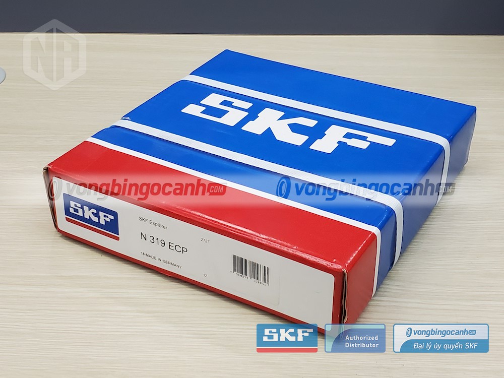 Vòng bi SKF N 319 ECP chính hãng, phân phối bởi Vòng bi Ngọc Anh - Đại lý uỷ quyền SKF.