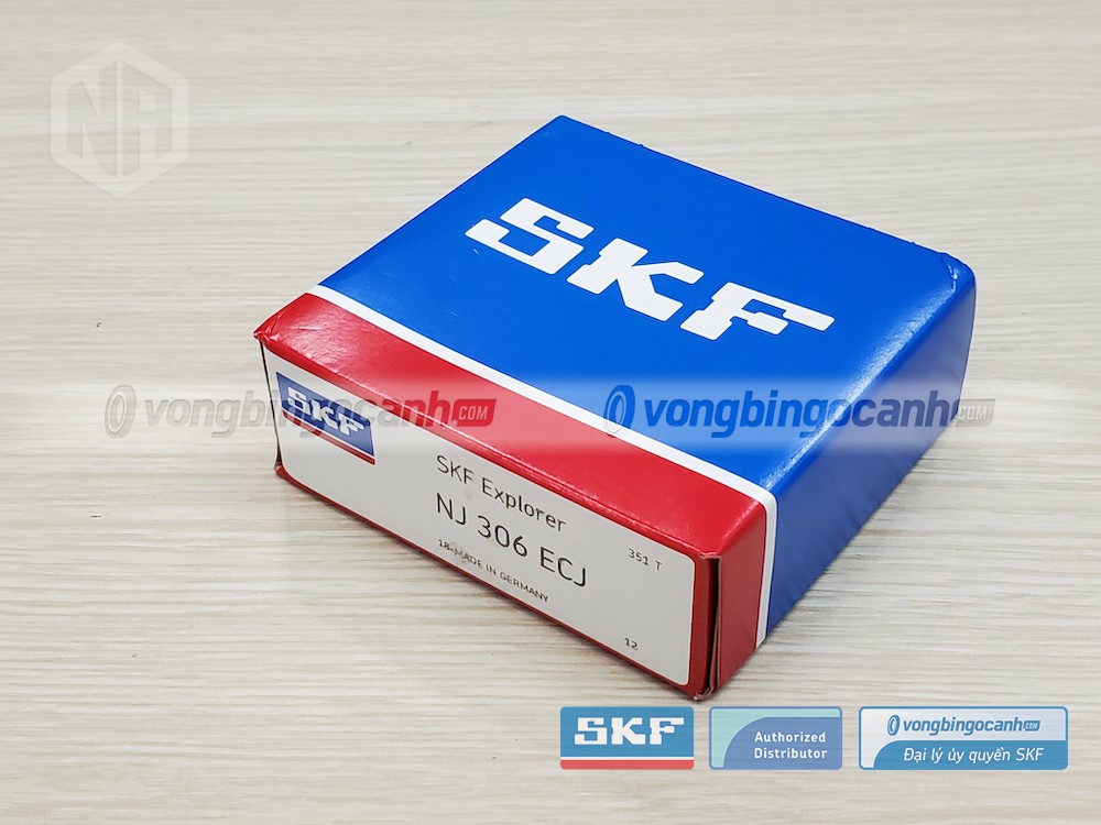 Vòng bi SKF NJ 306 ECJ chính hãng, phân phối bởi Vòng bi Ngọc Anh - Đại lý uỷ quyền SKF.