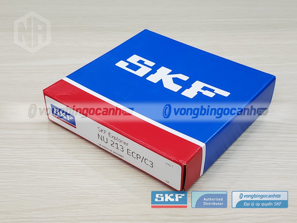 Vòng bi SKF NU 213 ECP/C3 chính hãng, phân phối bởi Vòng bi Ngọc Anh - Đại lý uỷ quyền SKF.