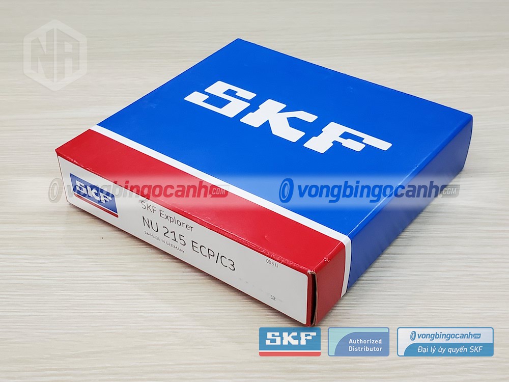 Vòng bi SKF NU 215 ECP/C3 chính hãng, phân phối bởi Vòng bi Ngọc Anh - Đại lý uỷ quyền SKF.