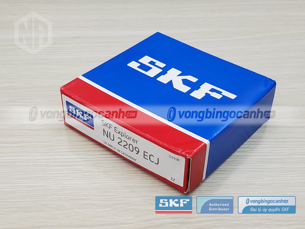 Vòng bi SKF NU 2209 ECJ chính hãng, phân phối bởi Vòng bi Ngọc Anh - Đại lý uỷ quyền SKF.