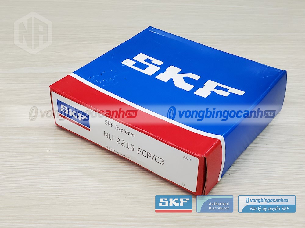 Vòng bi SKF NU 2215 ECP/C3 chính hãng, phân phối bởi Vòng bi Ngọc Anh - Đại lý uỷ quyền SKF.