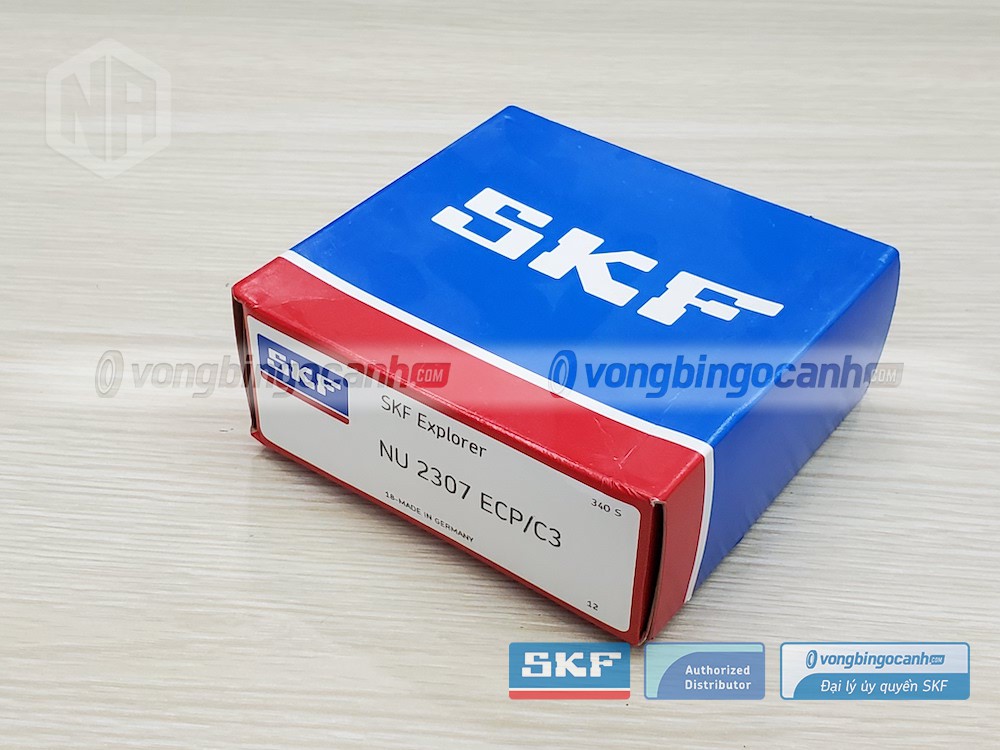 Vòng bi SKF NU 2307 ECP/C3 chính hãng, phân phối bởi Vòng bi Ngọc Anh - Đại lý uỷ quyền SKF.